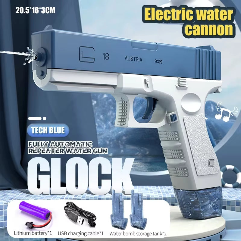 Automatic Summer Electric Toy Water Gun Large-Capacity Water Gun Beach Outdoor Water Fight Swimming Pool Toys Gifts